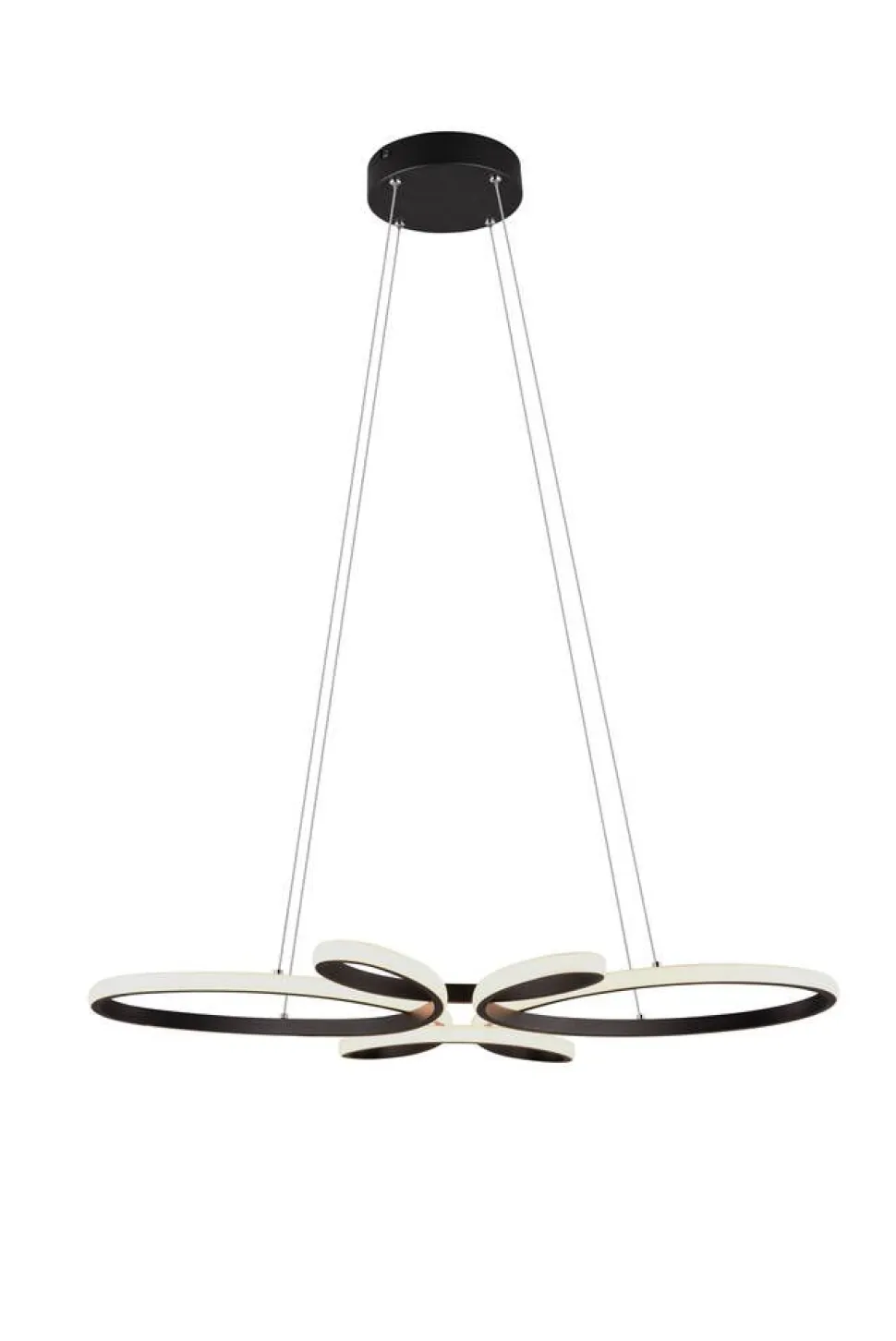Trio Lighting riippuvalaisin Fly LED mattamusta