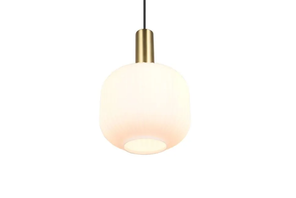 Trio Lighting riippuvalaisin Diva E27 mattamessinki/valkoine