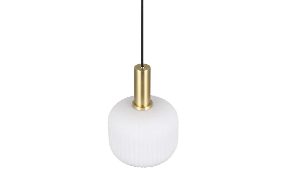 Trio Lighting riippuvalaisin Diva E27 mattamessinki/valkoine
