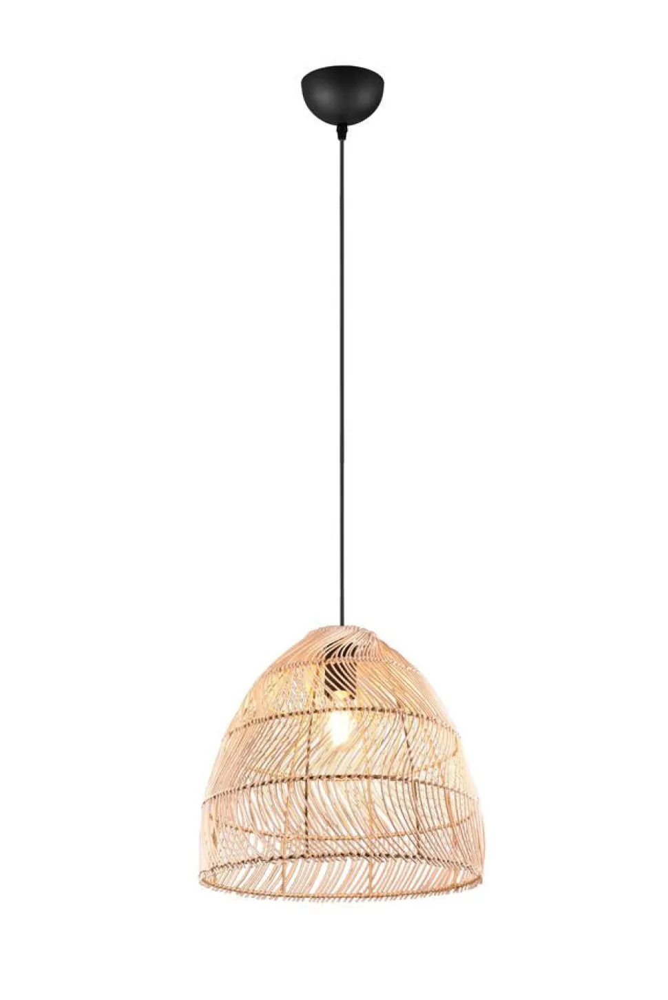 Trio Lighting riippuvalaisin Rike E27 rottinki