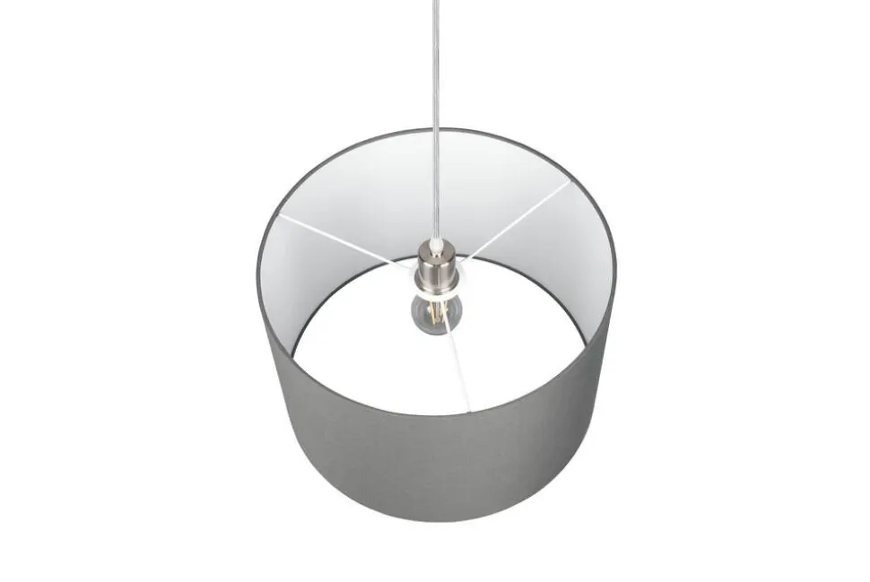 Trio Lighting riippuvalaisin Hotel 40 cm E27 harmaa
