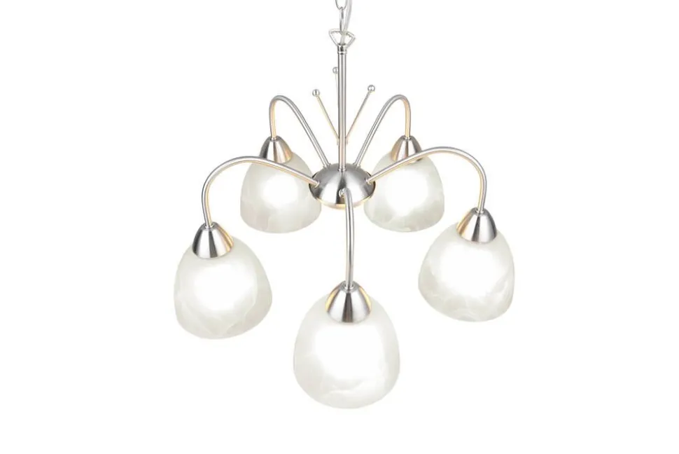 Trio Lighting riippuvalaisin Dobby 5-os E27 harjattu teräs/a