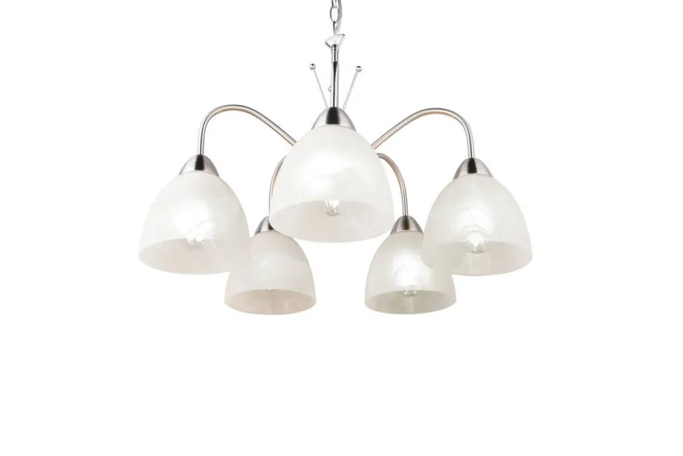 Trio Lighting riippuvalaisin Dobby 5-os E27 harjattu teräs/a