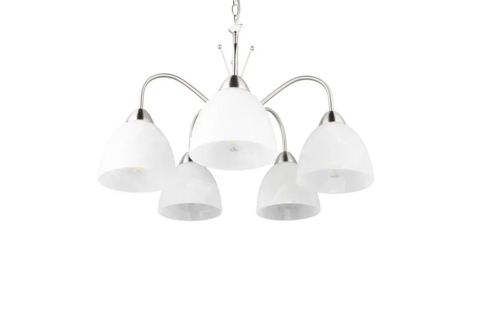 Trio Lighting riippuvalaisin Dobby 5-os E27 harjattu teräs/a