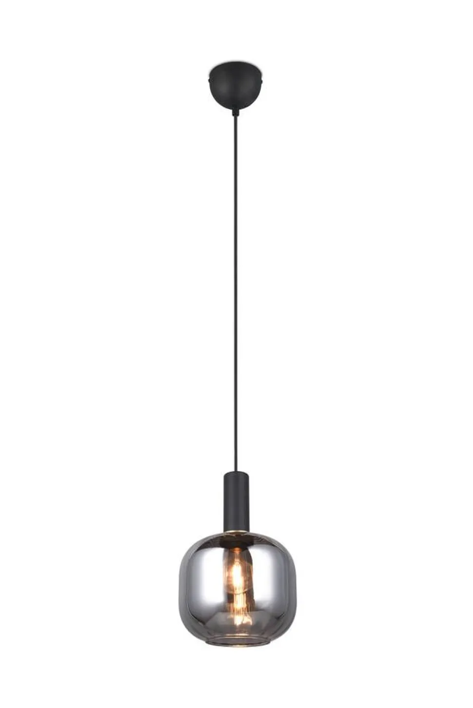 Trio Lighting riippuvalaisin Diva E27 mattamusta/kromattu