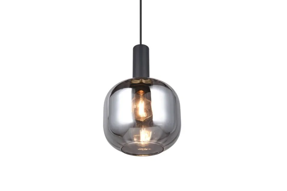 Trio Lighting riippuvalaisin Diva E27 mattamusta/kromattu