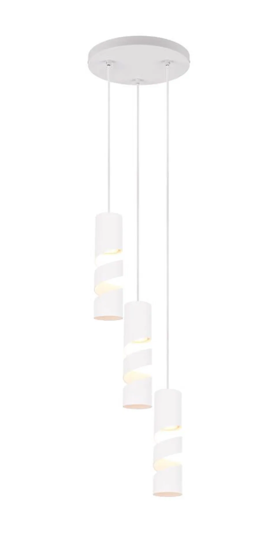 Trio Lighting riippuvalaisin Stream 3-os GU10 mattavalkoinen