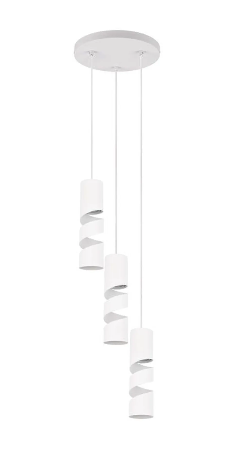 Trio Lighting riippuvalaisin Stream 3-os GU10 mattavalkoinen