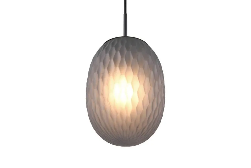 Trio Lighting riippuvalaisin Facette 1-os E27 mattamusta/sav