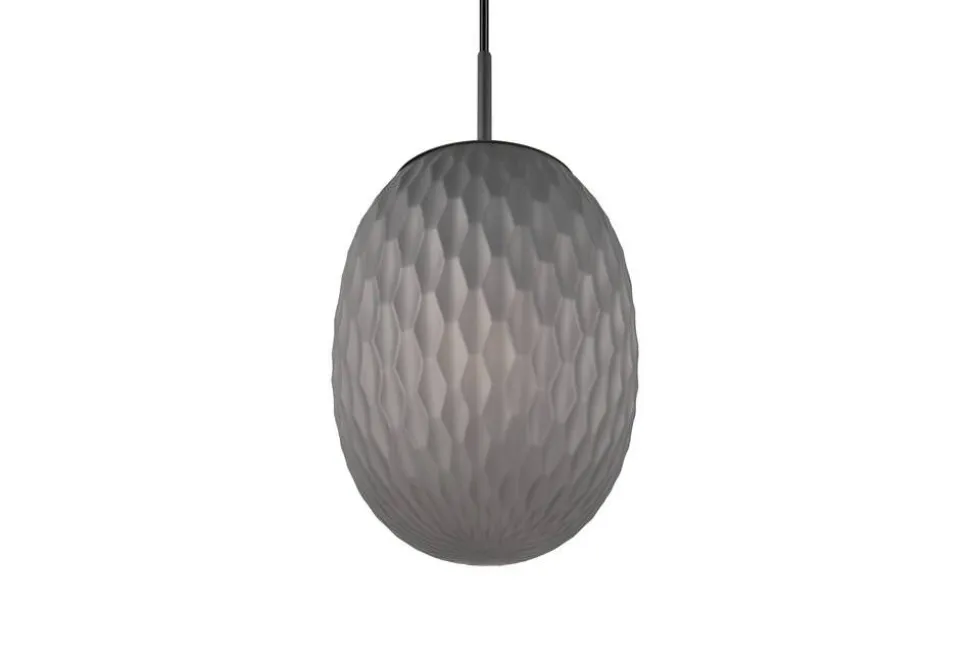 Trio Lighting riippuvalaisin Facette 1-os E27 mattamusta/sav
