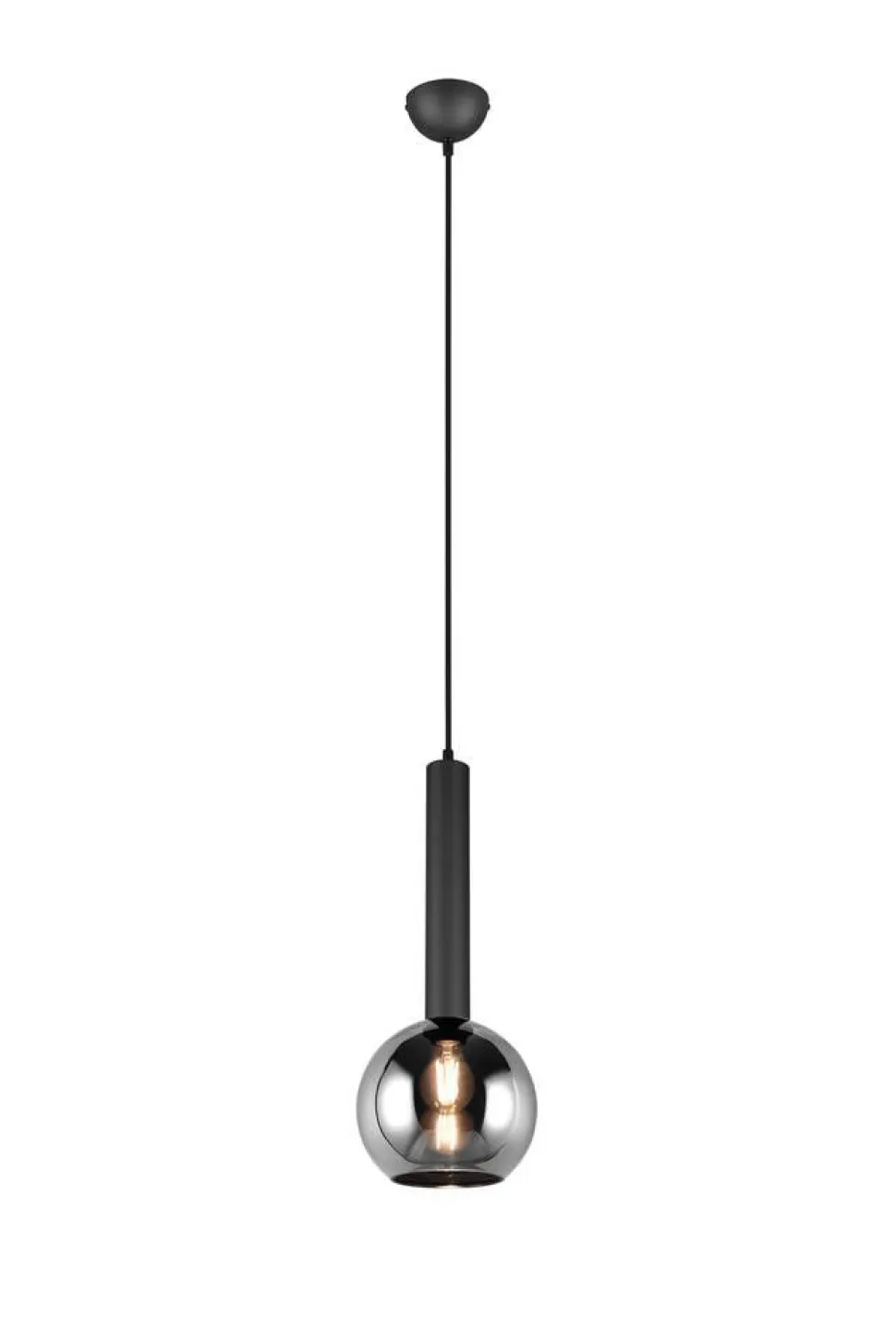 Trio Lighting riippuvalaisin Clayton 1-os E27 mattamusta