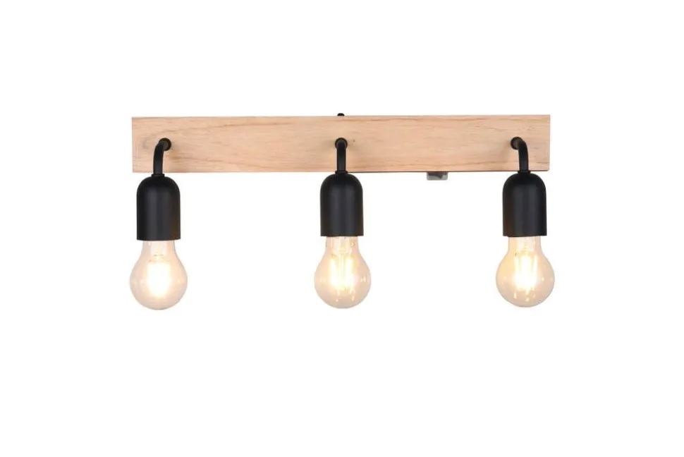 Trio Lighting seinävalaisin Arturo H2O 3-os E27 puu/mattamus