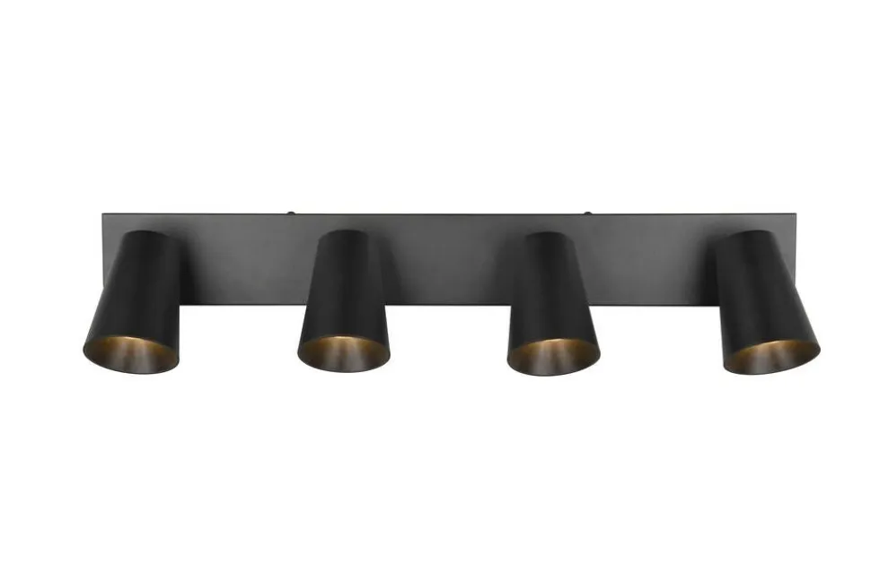 Trio Lighting spottivalaisin Sharp 4-os GU10 mattamusta/kult