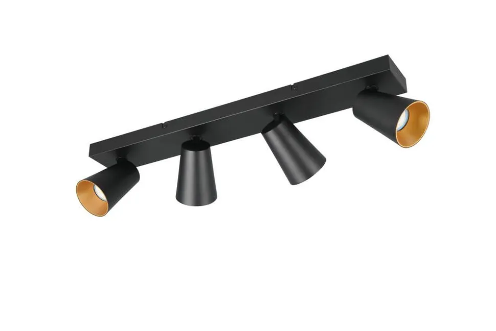 Trio Lighting spottivalaisin Sharp 4-os GU10 mattamusta/kult