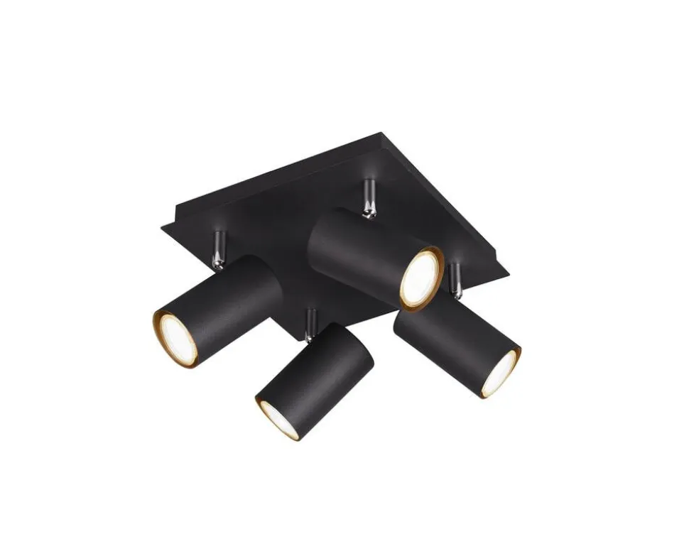 Trio Lighting spottivalaisin Marley 4-os GU10 mattamusta