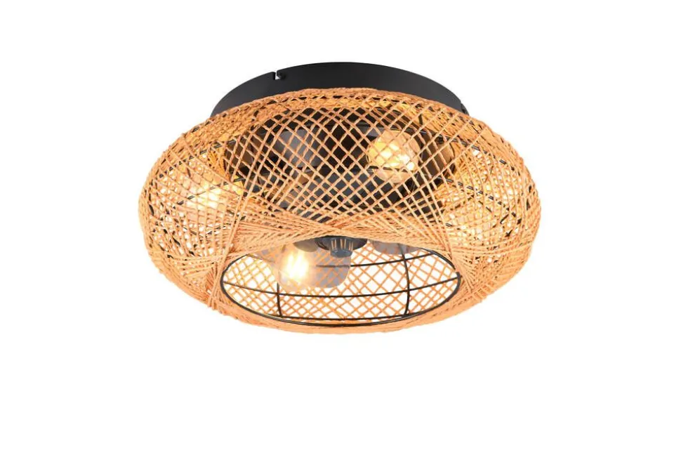 Trio Lighting tuuletinkattovalaisin Lillesand 4xE27 mattamus