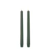 Uyuni LED-kruunukynttilä 2,3x25 cm Olive Green Smooth 2 kpl