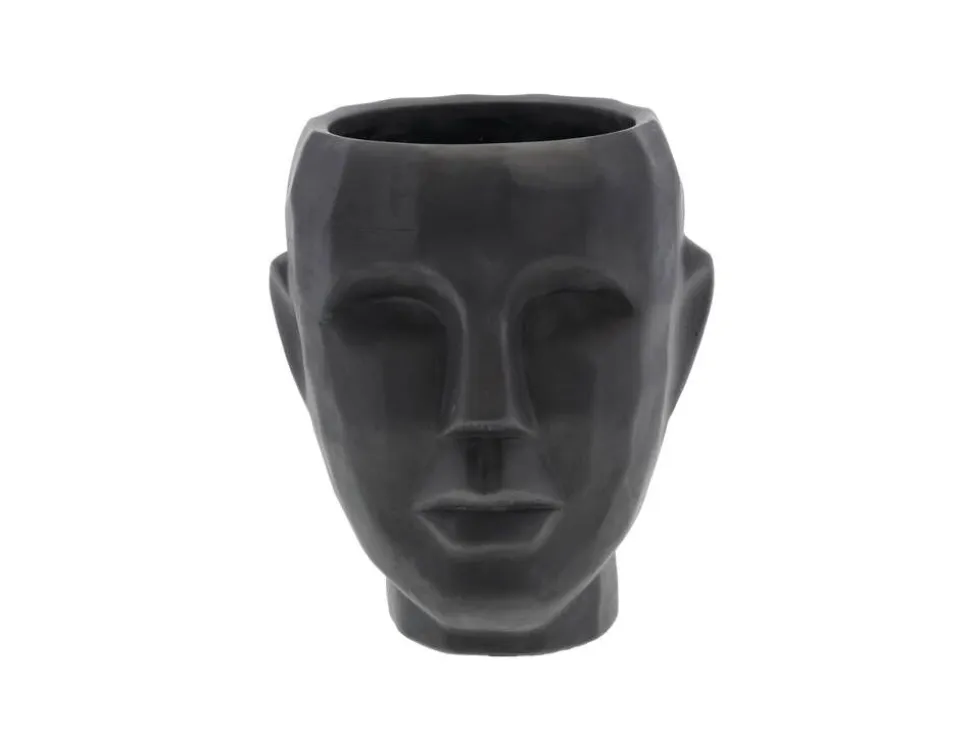 Villa Collection Vern ruukku 22,5 cm sementti musta