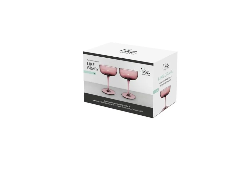 Villeroy&Boch Like Samppanjalasisetti 9x12 cm 0,1l Grape 2-os.