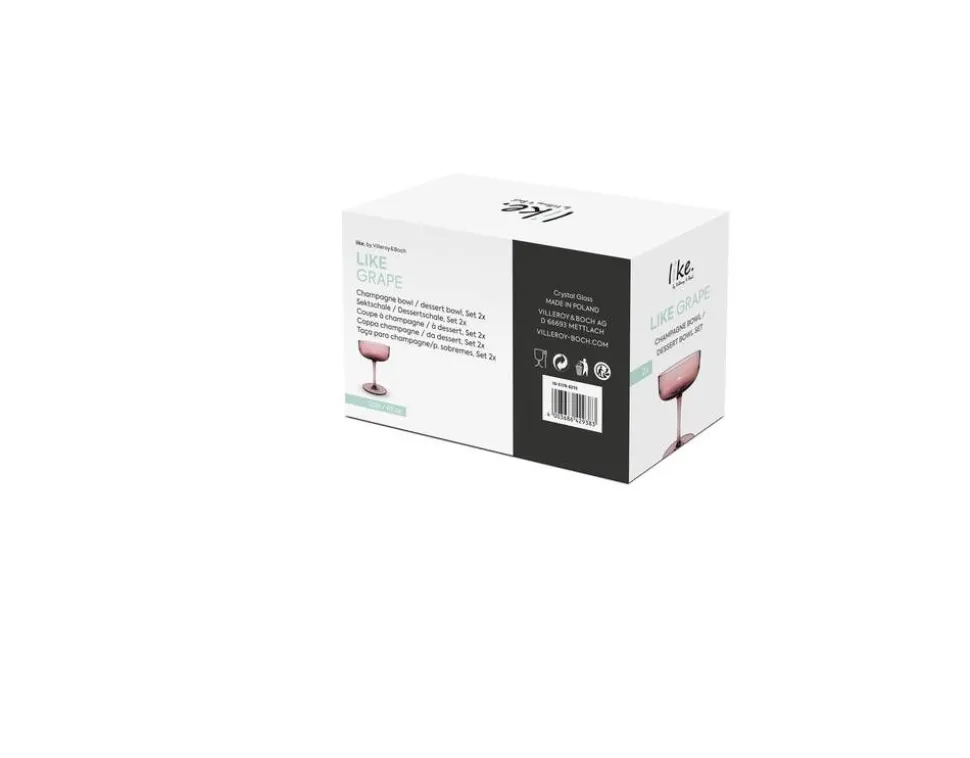 Villeroy&Boch Like Samppanjalasisetti 9x12 cm 0,1l Grape 2-os.