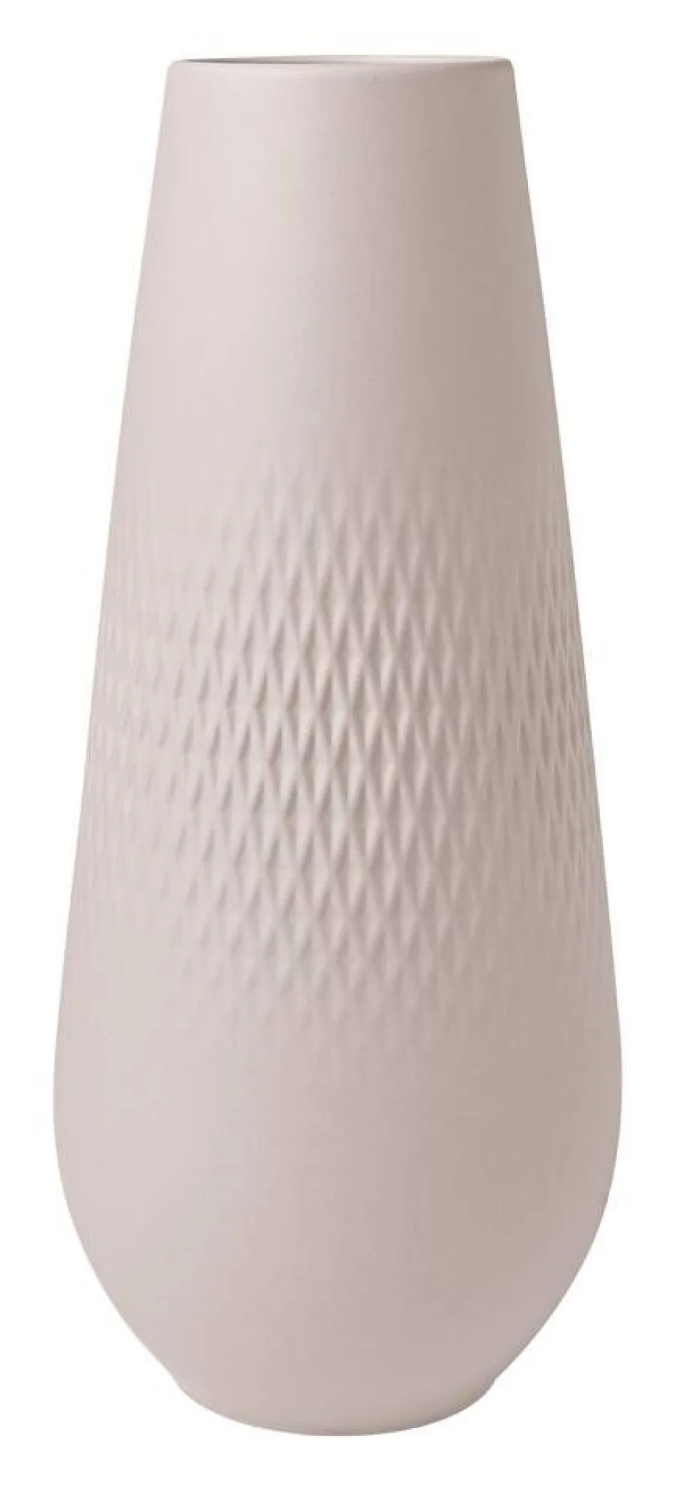 Villeroy&Boch Manufacture Collier vaasi 11,5x11,5x26 cm 1,57 L carre beige