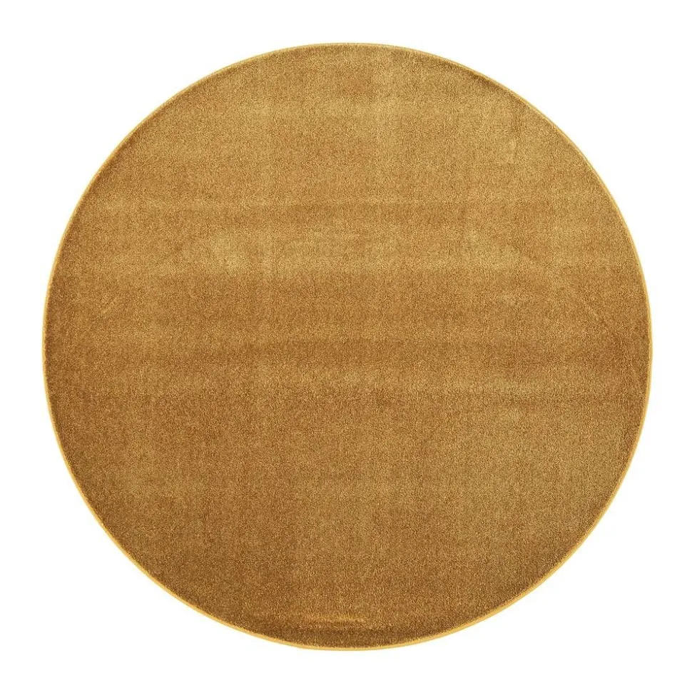 VM-Carpet matto Satine ø 133 cm 371 keltainen