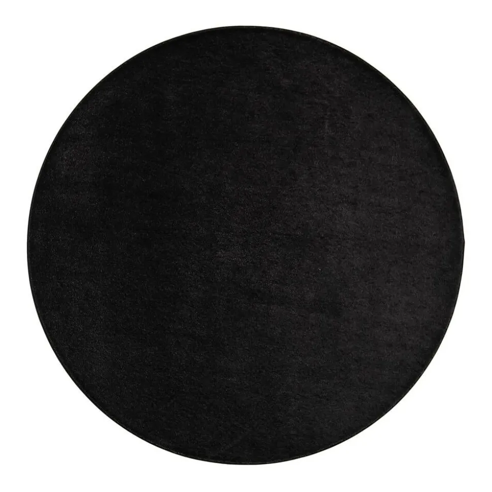 VM-Carpet Satine 800 musta, Ø 200 cm, kantti 5460