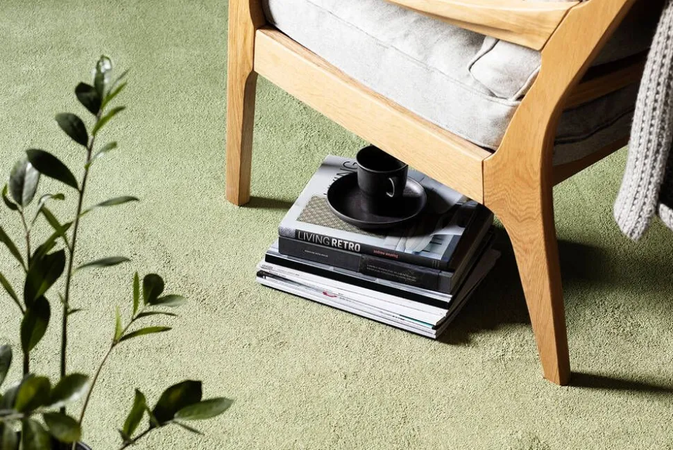 VM-Carpet Satine 572 vihreä, 80*150 cm, kantti 5784